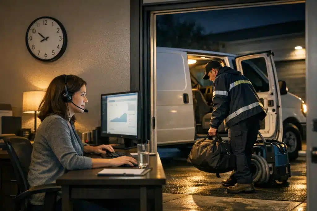 After-Hours Restoration Leads: Should You Use an Answering Service or On-Call Techs (and How to Market Either One)? - 2